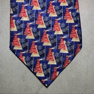 Ermenegildo Zegna Christmas Tree Tie 100% Silk 1998